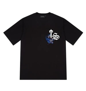 Trapstar Ancient Legend Men's T-Shirts Black USA | 50EDVJBLQ