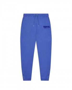 Trapstar Chenille Decoded Men's Sweatpants Deep Blue USA | 31SOZCUHF