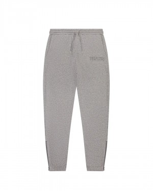 Trapstar Chenille Decoded Men's Sweatpants Grey USA | 86ZDCOAEH