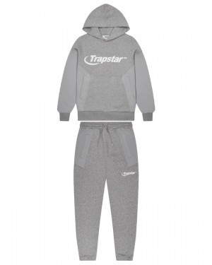 Trapstar Chenille Hyperdrive Panel Men's Tracksuits Grey USA | 63WJRXPSK