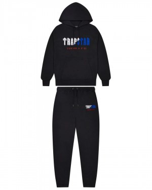 Trapstar Decoded Chenille Hooded Men's Tracksuits Black USA | 96QTPSVLM