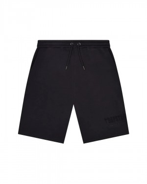 Trapstar Decoded Chenille Men's Shorts Black USA | 95HRBVTLK