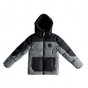 Trapstar Decoded Men's Puffer Jackets Grey / Black USA | 21ITZSRJF