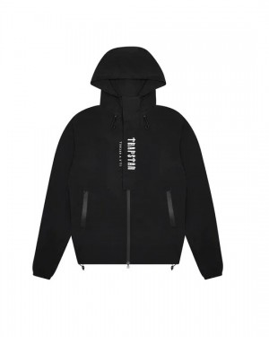 Trapstar Decoded Men's Windbreaker Black / White USA | 01NTHMVWQ