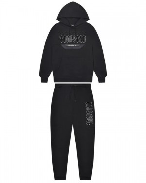 Trapstar Decoded Panel Men's Tracksuits Black USA | 28XZQRUYS