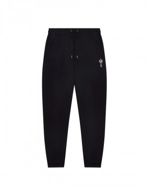 Trapstar Foundation Men's Sweatpants Black USA | 05TSAIMXB