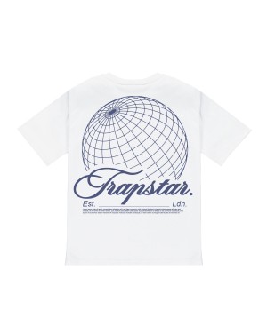 Trapstar Global Men's T-Shirts White USA | 16JMYXHCI