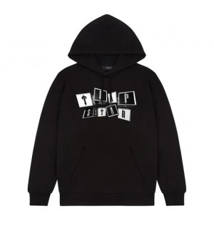 Trapstar Hot Rod Strikeout Men's Hoodies Black USA | 02AKZBMOQ