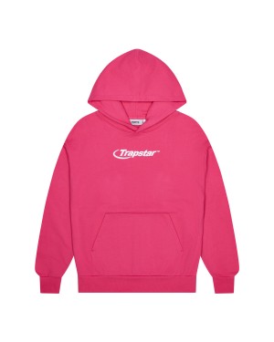 Trapstar Hyperdrive Hoodie Men's Hoodies Pink USA | 18FVNUGDP