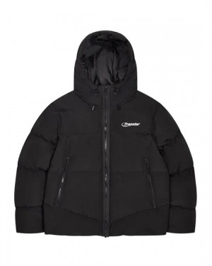 Trapstar Hyperdrive Men's Puffer Jackets Black USA | 73PNWCMJT