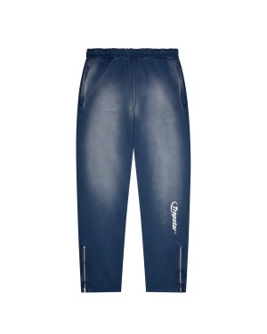 Trapstar Hyperdrive Spray Men's Sweatpants Denim Wash USA | 98IVAHFGR