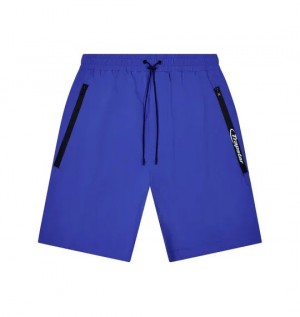 Trapstar Hyperdrive Tech Men's Shorts Dazzling Blue USA | 38ZIXRSYT