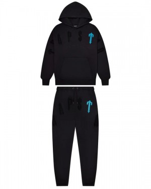 Trapstar Irongate Arch Chenille 2.0 Men's Tracksuits Black USA | 24SXZUMJG