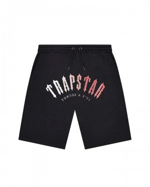 Trapstar Irongate Arch Gel Men's Shorts Black / Red USA | 59SQEPYKU