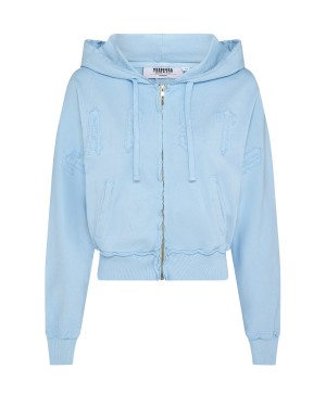 Trapstar Irongate Cropped Batwing Zip Women's Tracksuits Baby Blue USA | 58NKWRCUH