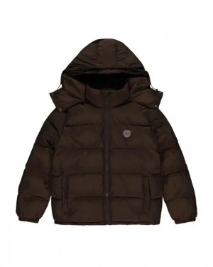 Trapstar Irongate Men's Puffer Jackets Brown USA | 02OJMHVYS