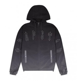 Trapstar Irongate Quilted Men's Windbreaker Black USA | 25NMHGSFV