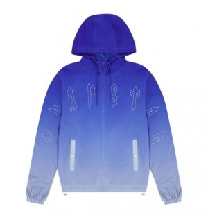 Trapstar Irongate Quilted Men's Windbreaker Blue USA | 39JKZTFAW