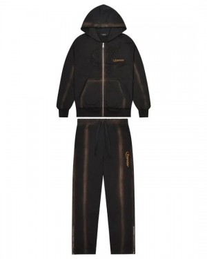 Trapstar Irongate Rivet 2.0 Men's Tracksuits Black Brown USA | 06DUCVSFO