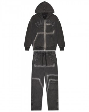 Trapstar Irongate Rivet 2.0 Men's Tracksuits Black USA | 27MWIATRP