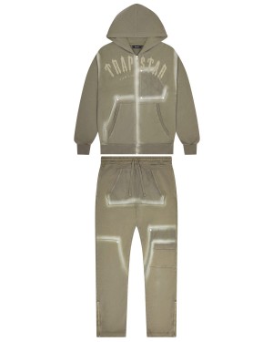 Trapstar Irongate Rivet 2.0 Men's Tracksuits Olive USA | 93UGRQCNL