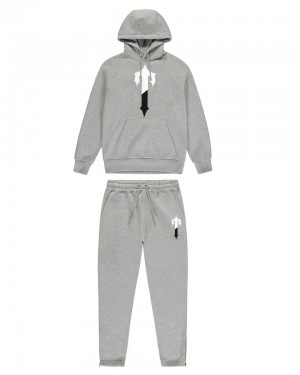 Trapstar Irongate T Chenille Men's Tracksuits Grey USA | 83GWZXFRL