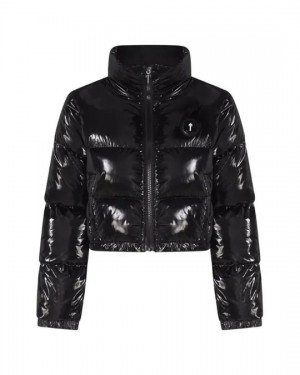 Trapstar Irongate Women's Puffer Jackets Black USA | 78APQMVST