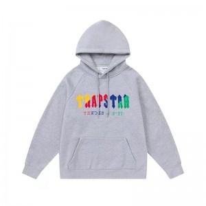 Trapstar It’s A Secret Men's Hoodies Grey USA | 69TGAMZYV