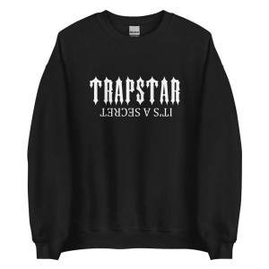 Trapstar It’s A Secret Men's Sweatshirts Black USA | 61WTDKVSA