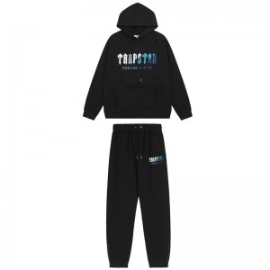 Trapstar It’s A Secret Men's Tracksuits Black / White / Blue USA | 79NFXPYHQ