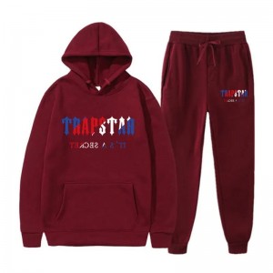 Trapstar It’s A Secret Men's Tracksuits Burgundy USA | 48ADRHCGZ