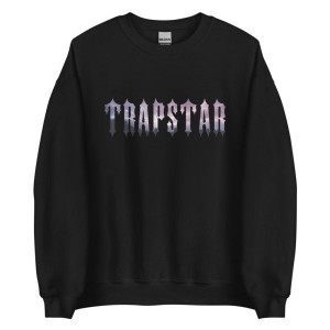 Trapstar Lightning Men's Sweatshirts Black USA | 30UFOYCND