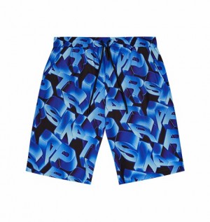 Trapstar London 3d Swimming Men's Shorts Blue USA | 53MJVSLGU