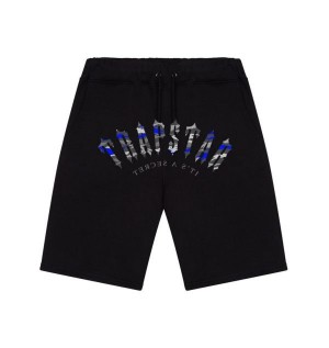 Trapstar London Irongate Arch It’s A Secret Men's Shorts Black USA | 30JOFBYRS