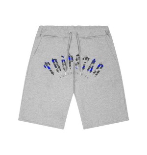 Trapstar London Irongate Arch It’s A Secret Men's Shorts Grey USA | 91UTJHKQP