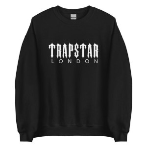 Trapstar London Men's Sweatshirts Black USA | 15FKODMAZ