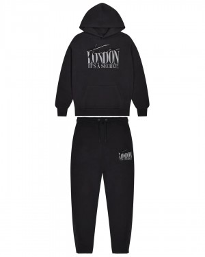 Trapstar London Men's Tracksuits Black USA | 73OUIHEYX