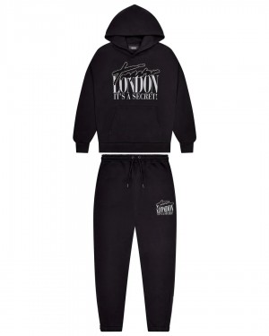 Trapstar London Men's Tracksuits Black / Crystal USA | 69ZJTSVGC