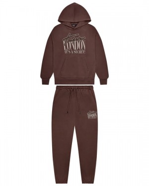 Trapstar London Men's Tracksuits Brown / Crystal USA | 85WSVMAOT