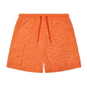 Trapstar London Monogram Men's Shorts Orange USA | 10BNKEICQ