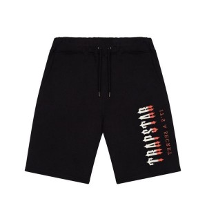 Trapstar London Oversized Decoded Men's Shorts Black USA | 94XVIFETJ