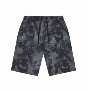 Trapstar London Pigment Irongate Men's Shorts Black USA | 08NWMYJVC