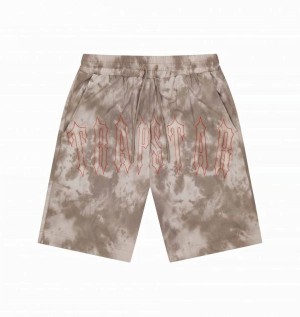 Trapstar London Pigment Irongate Men's Shorts Brown USA | 26THVQZWD