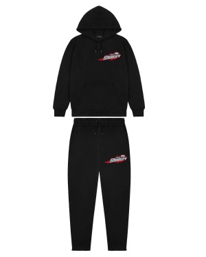 Trapstar London Shooters Men's Tracksuits Black USA | 48PJUZXMA