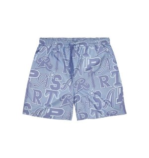 Trapstar London Wildcard Swimming Men's Shorts Blue USA | 38OATWGVC