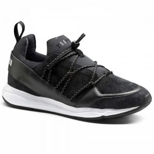 Trapstar Men's Shoes Black USA | 07DFESWQB