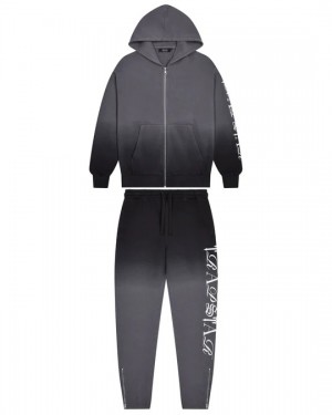 Trapstar Script 2.0 Men's Tracksuits Black USA | 87LFJAUTM