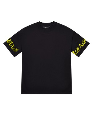 Trapstar Script Men's T-Shirts Black USA | 89IGYSKFM