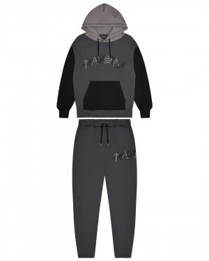 Trapstar Script Men's Tracksuits Black USA | 25LAOYJDC