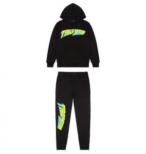 Trapstar Speedster Hoodie Men's Tracksuits Black USA | 21OSLTPYA